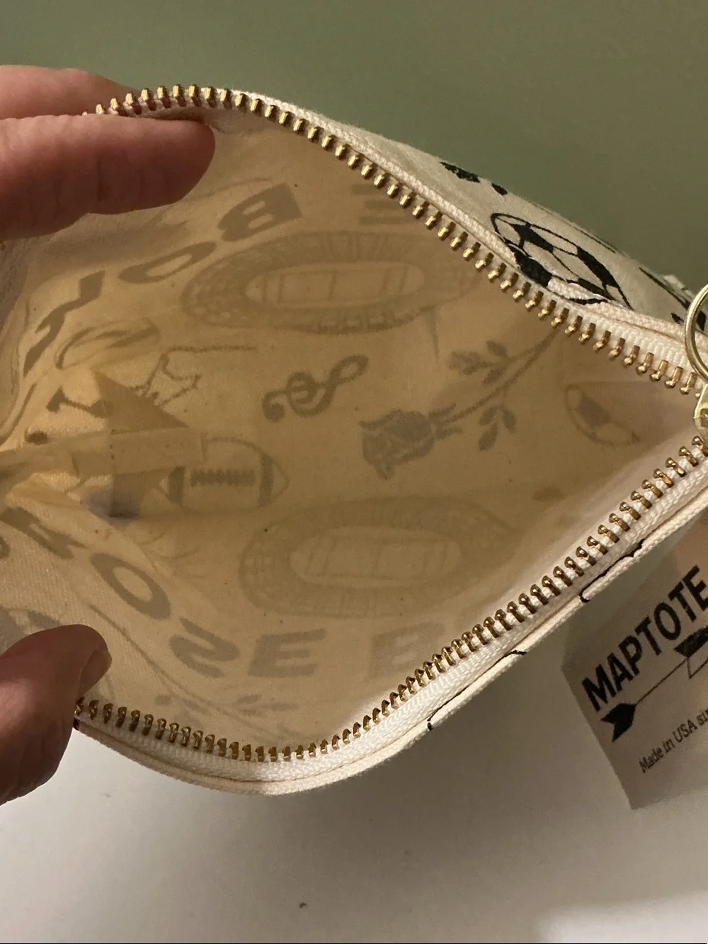 Maptote canvas pouch